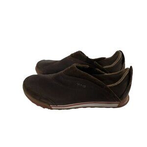 Teva Haley Brown Leather Loafers Womens Shoes Size‎ 8 Pre-Owned